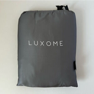 Luxome Luxury KING Sheet Set Viscose Bamboo 400TC Charcoal Gray NWT